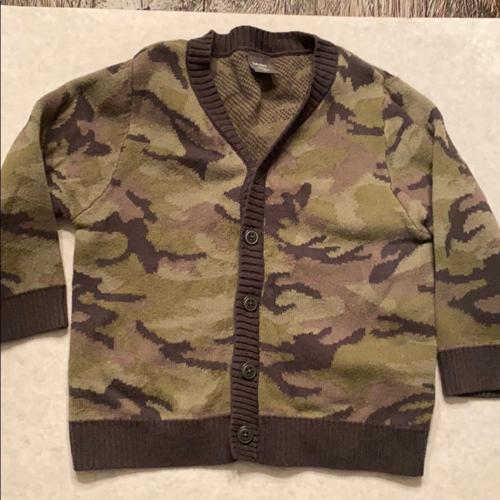 GAP 18-24 months, camo cardigan